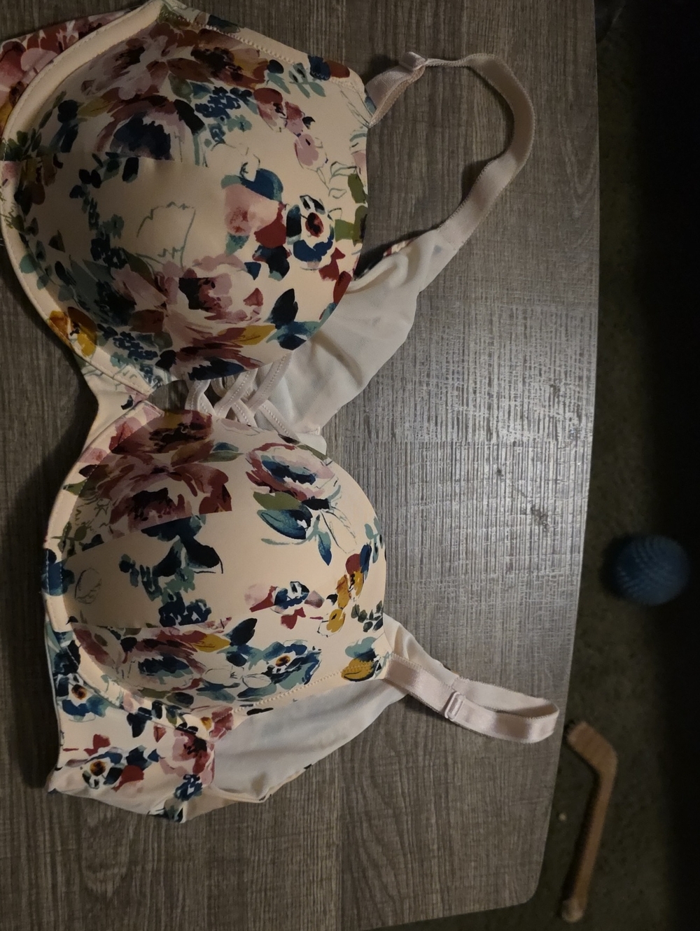Floral Molded T-Shirt Bra - Cream with Multi-Color Floral